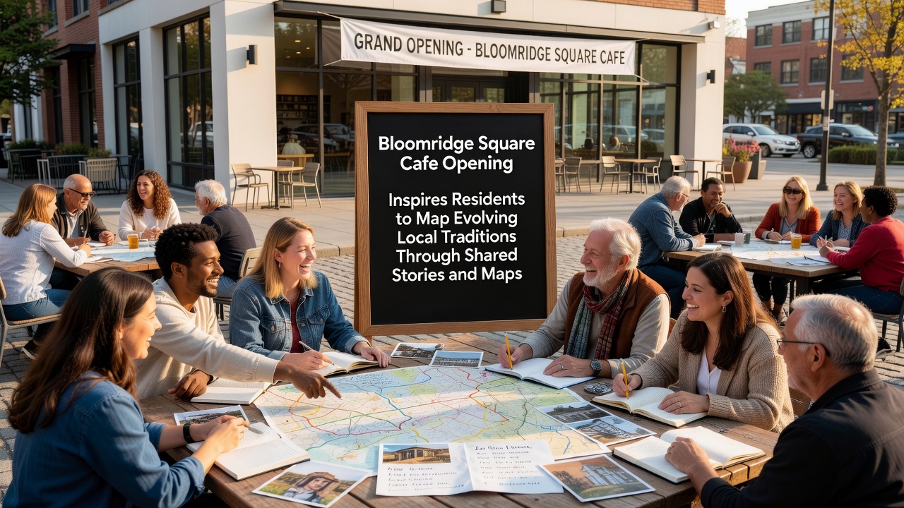 Bloomridge Square Cafe Opening Inspires Residents to Map Evolving Local Traditions Through Shared Stories and Maps